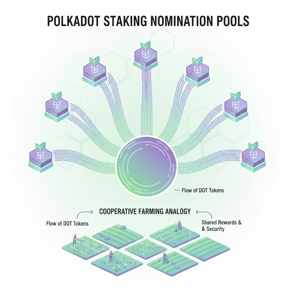 Delegación de DOT en pools de staking